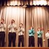 Guys ensemble sings "My Girl"